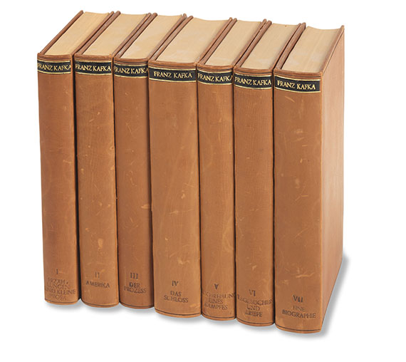 Franz Kafka - Gesammelte Schriften, 6 Bände, - Eine Biographie, zus. 7 Bände. Hrsg. von M. Brod.
