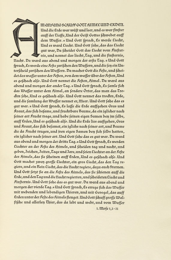   - Biblia Germanica. 5 Bde. Bremer Presse, 1926. - Weitere Abbildung