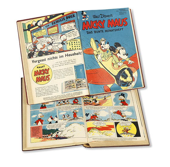 Walt Disney - Micky Maus, 54 Hefte in 2 Bdn.