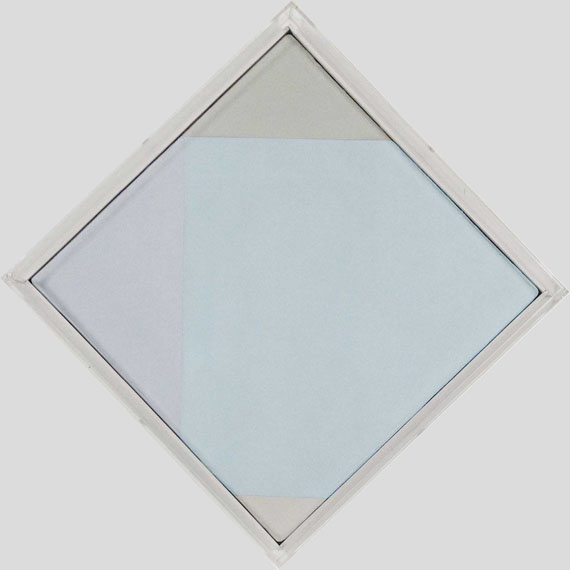 Max Bill - Helles Doppelquadrat - Rahmenbild