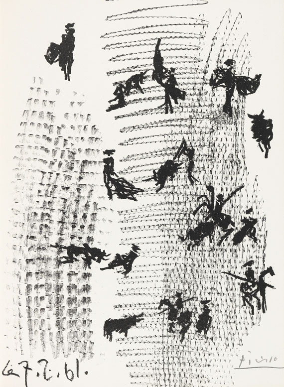 Pablo Picasso - Toros y Toreros, Mit Orig.-Lithographie, Ex. Nr. 85, signiert