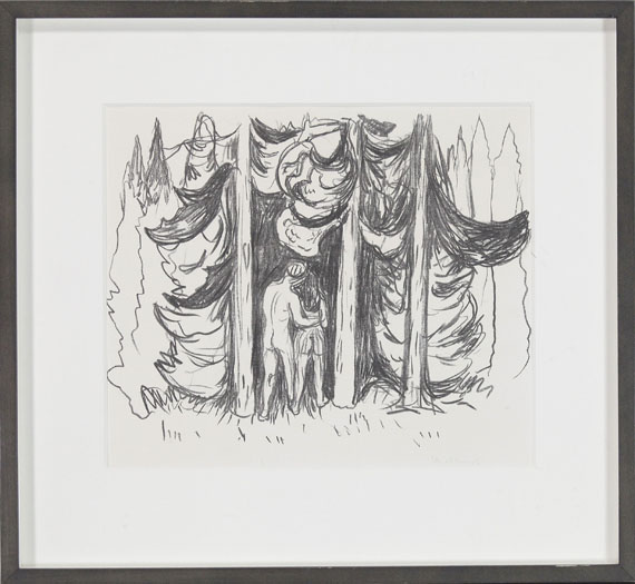Edvard Munch - Skogen (Der Wald) - Rahmenbild