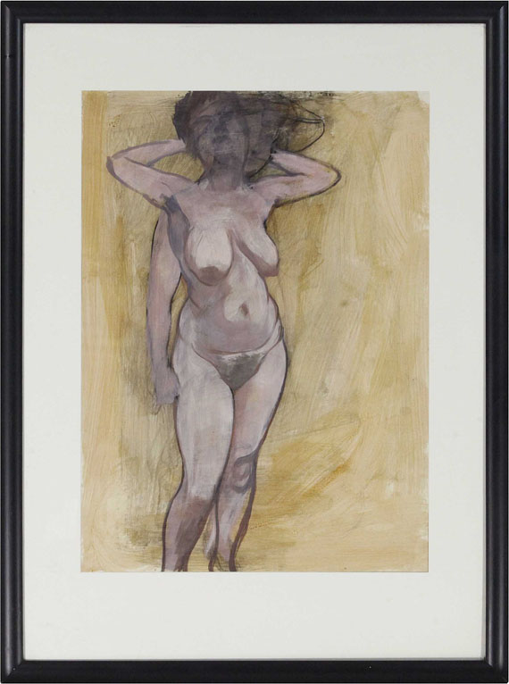George Grosz - Standing Female Nude in Two Poses - Rahmenbild