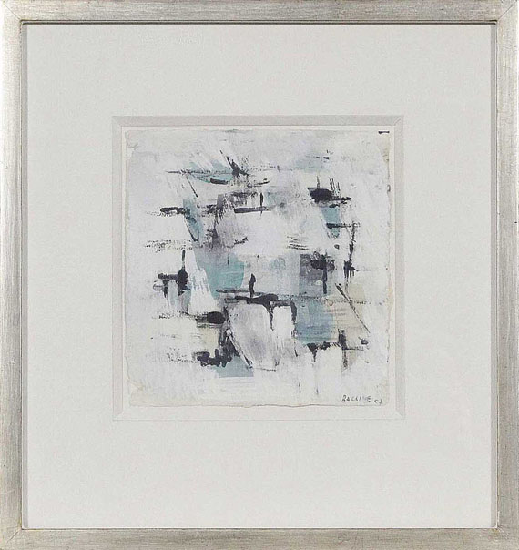 Jean René Bazaine - Abstrakte Komposition - Rahmenbild
