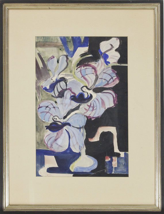 Ernst Ludwig Kirchner - Stillleben mit Orchideen (Tanzende Traumwesen) - Rahmenbild