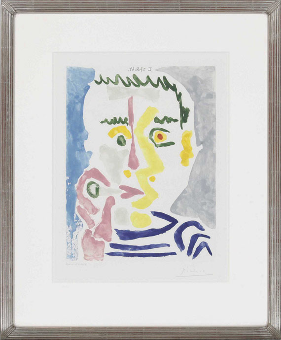 Pablo Picasso - Fumeur à la cigarette blanche - Rahmenbild