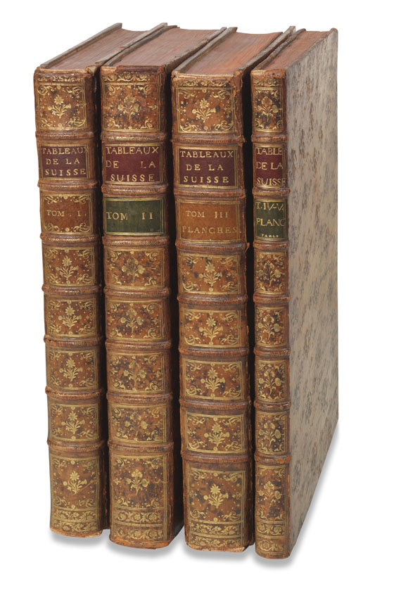 Béat Fidelé Antoine de Zurlauben - Tableaux de la Suisse. 5 Bände in 4