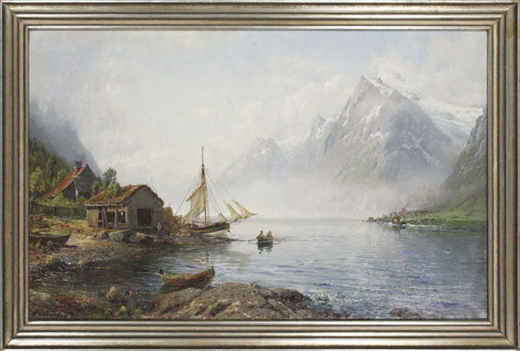 Anders Monsen Askevold - Norwegischer Fjord (Sognefjord?) - Rahmenbild