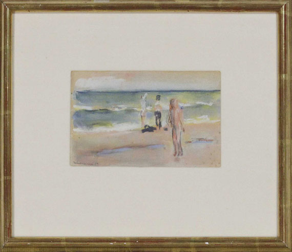 Max Liebermann - Badende am Strand - Rahmenbild