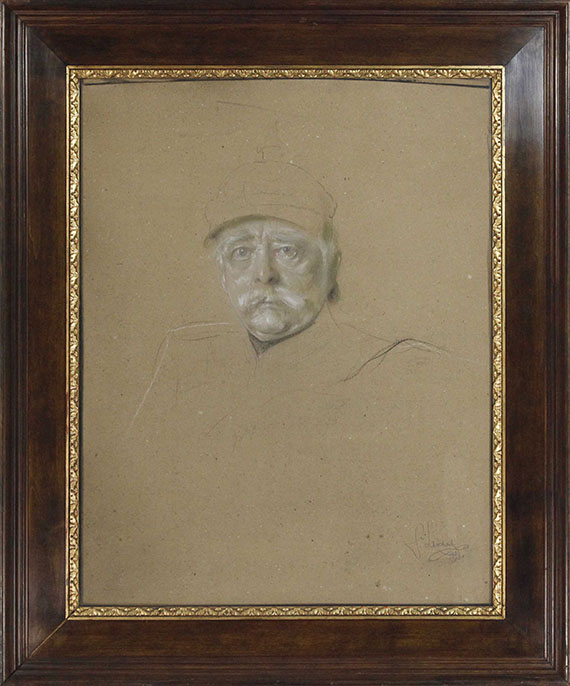 Franz von Lenbach - Porträt Otto Fürst von Bismarck - Rahmenbild