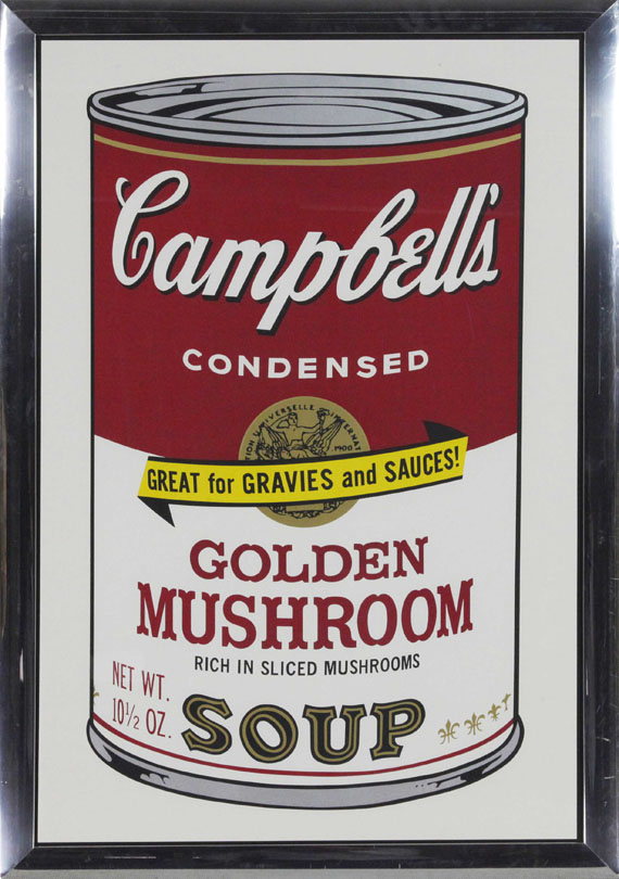 Andy Warhol - Golden Mushroom - Rahmenbild