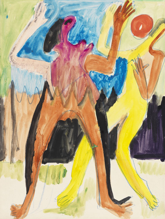 Ernst Ludwig Kirchner - Ballspielendes Paar