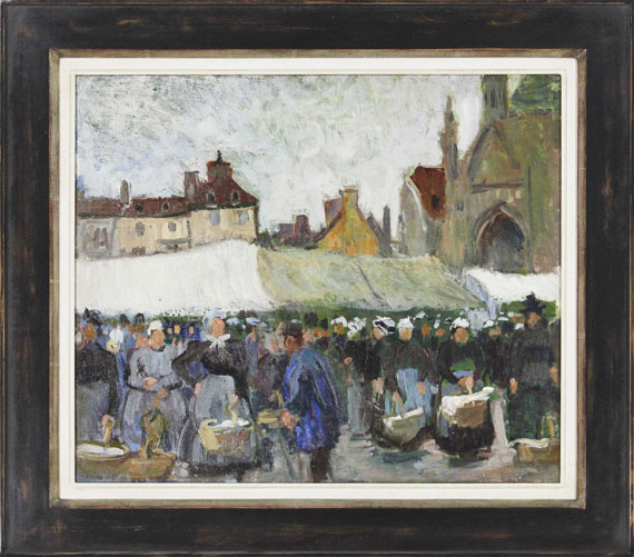 Raoul Dufy - Marché à Falaise (Markt in Falaise) - Rahmenbild