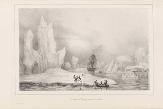 Joseph Paul Gaimard - Voyage en Islande et au Groenland. 8 Text- und 3 Tafelbände