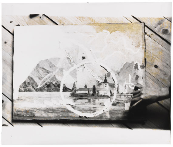 Sigmar Polke - Übermalung eines Bildes Winterlandschaft - Weitere Abbildung