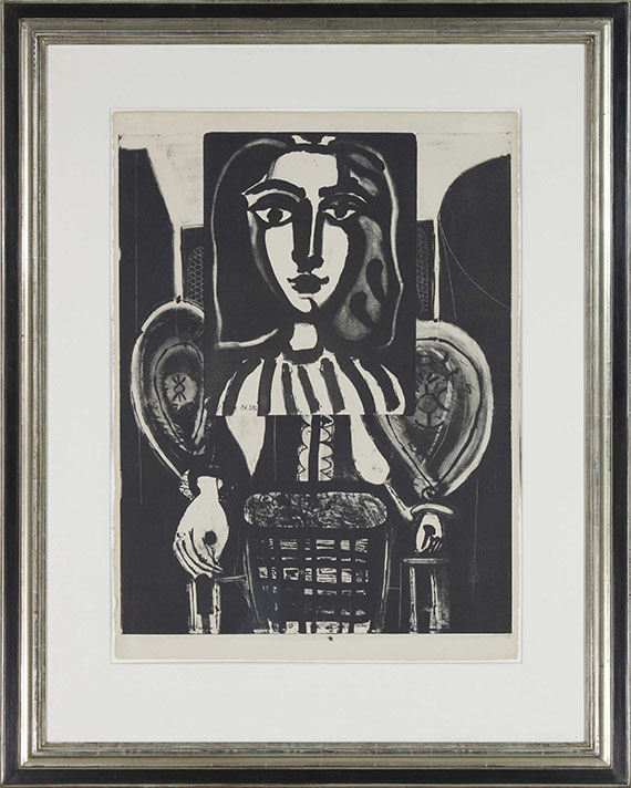 Pablo Picasso - Femme au fauteuil (Variante) - Rahmenbild