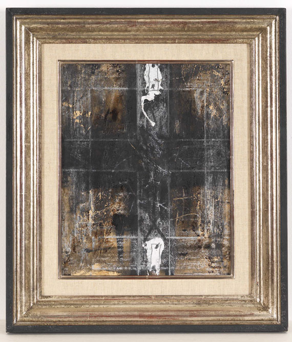 Tàpies - Paper with two marks