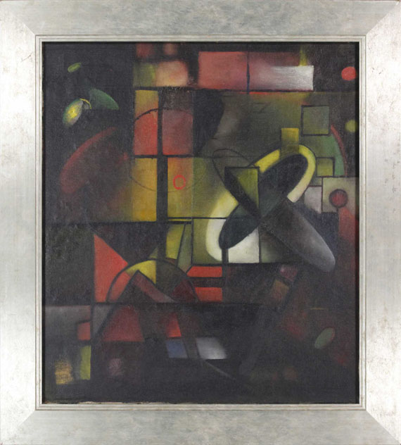Georg Muche - Abstrakte Komposition - Rahmenbild