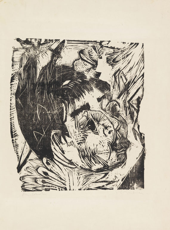 Ernst Ludwig Kirchner - Kopf Hedwig Schaxel