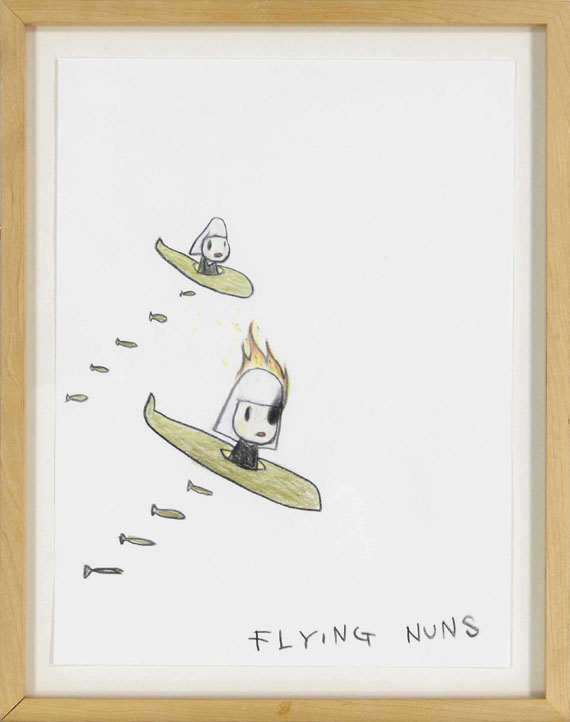 Yoshitomo Nara - Flying Nuns - Rahmenbild