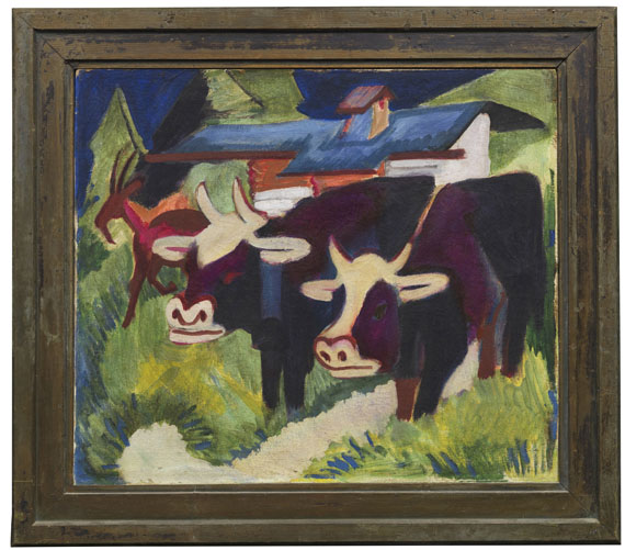 Ernst Ludwig Kirchner - Kühe auf der Alp - Rahmenbild