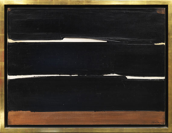 Pierre Soulages - Peinture 54 x 73 cm, 26 septembre 1981 - Rahmenbild