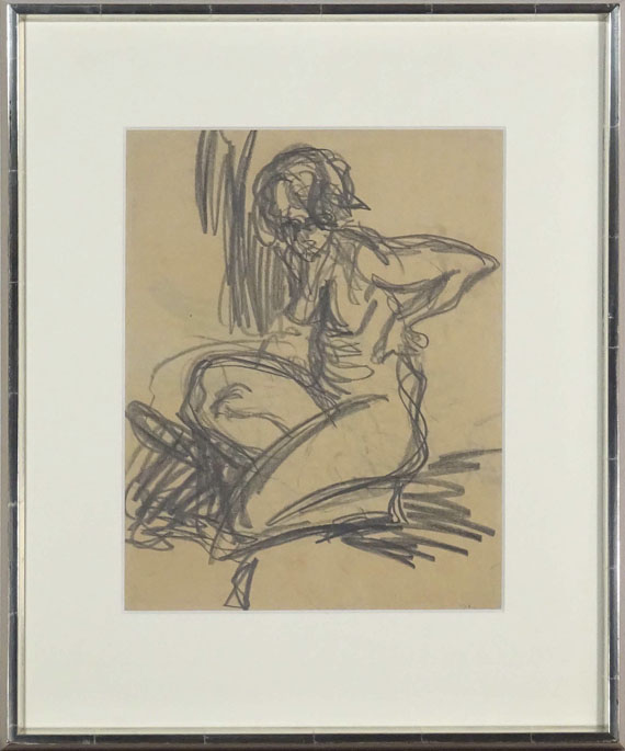 Ernst Ludwig Kirchner - Kniender Akt - Rahmenbild