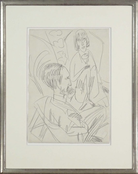 Ernst Ludwig Kirchner - Gewecke und Erna - Rahmenbild