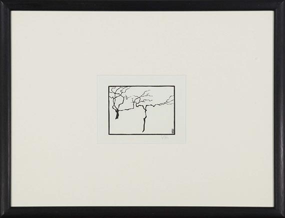 Karl Schmidt-Rottluff - Bäume im Winter - Rahmenbild