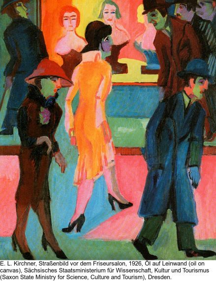 Ernst Ludwig Kirchner - Straßenszene (Passanten auf der Straße) - Weitere Abbildung
