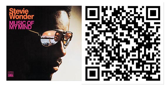 Abbildung zu: Stevie Wonder, Cover des Albums "Musik of my mind" (1972) mit dem Song "Happier than the morning sun".