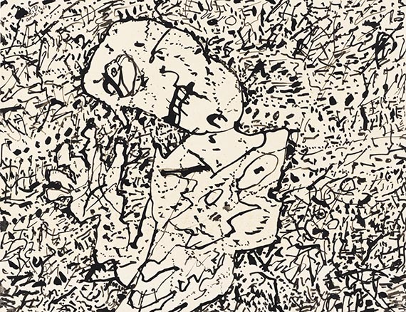 Dubuffet - Personage dans un paysage