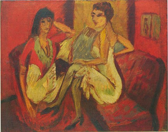 Ernst Ludwig Kirchner - PLAUDERNDE MÄDCHEN