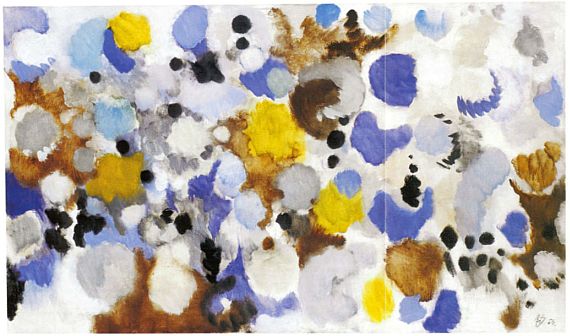 Ernst Wilhelm Nay - BLAUE KLÄNGE 1956