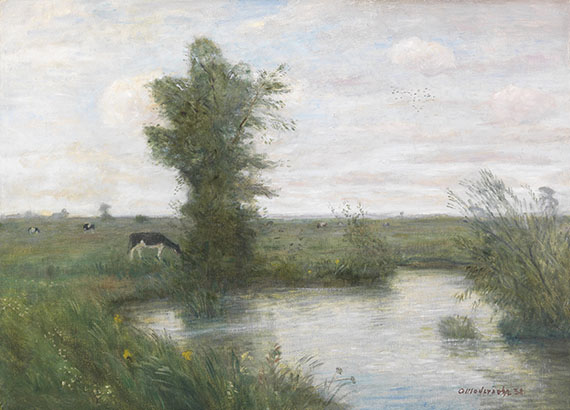 Modersohn - Landschaft mit Weiher