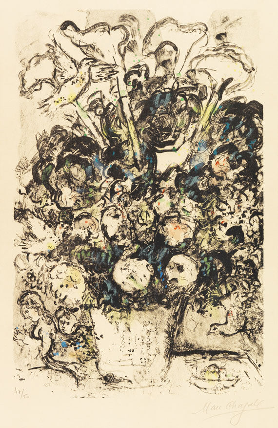 Marc Chagall - Le Bouquet blanc