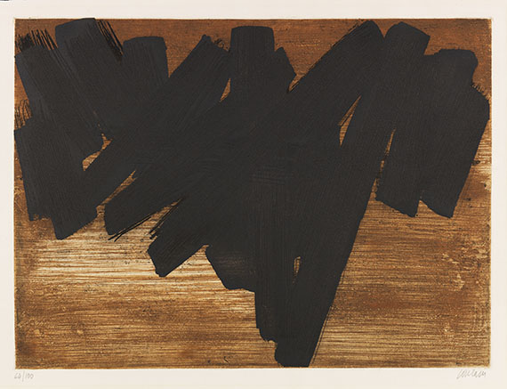 Pierre Soulages - Eau Forte V