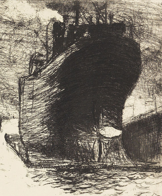 Emil Nolde - Hamburg, Reiherstiegdock - Weitere Abbildung