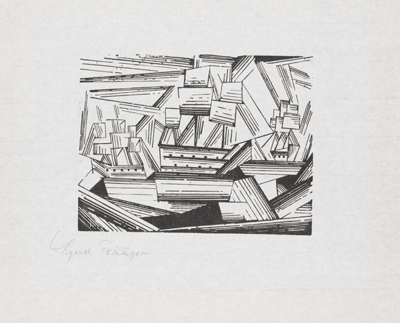 Lyonel Feininger - Kreuzende Segelschiffe, 2 (Segler)