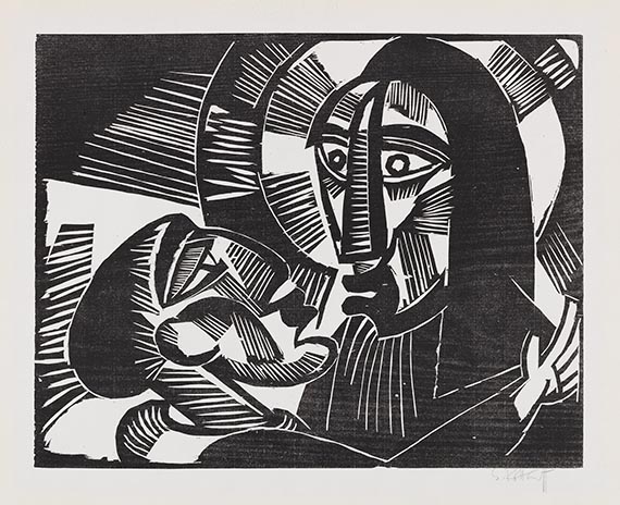 Karl Schmidt-Rottluff - Christus und Judas