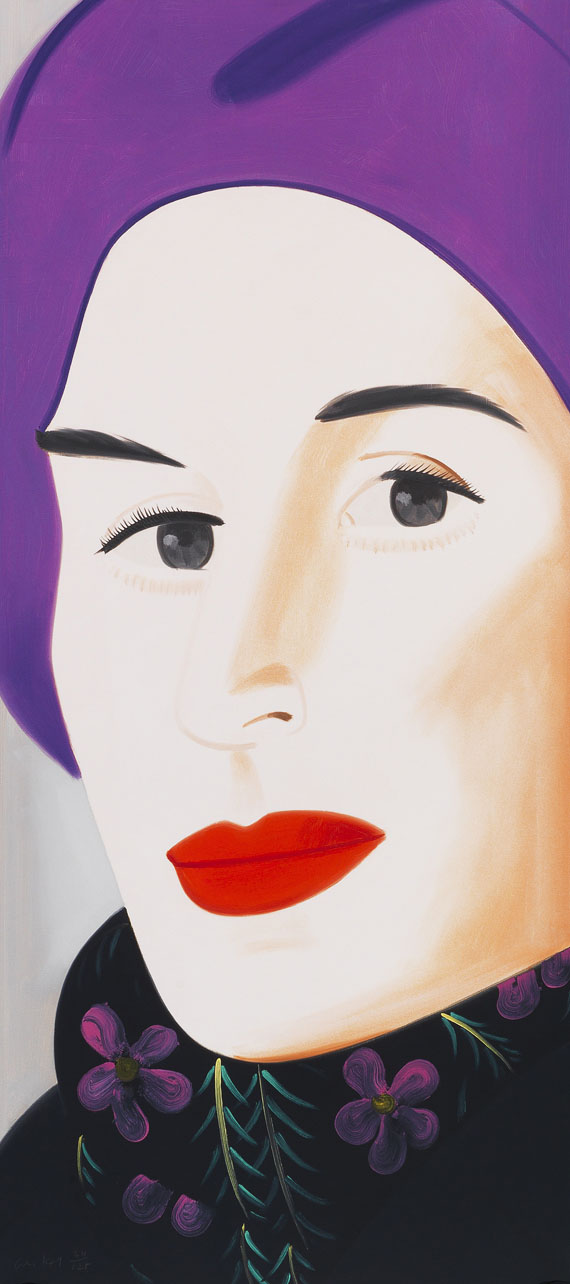 Alex Katz - Purple Hat Ada