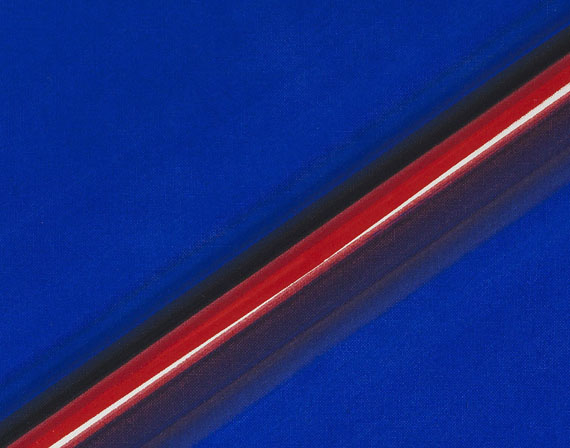 Lothar Quinte - Schlitzbild diagonal (blau-rot) - Weitere Abbildung