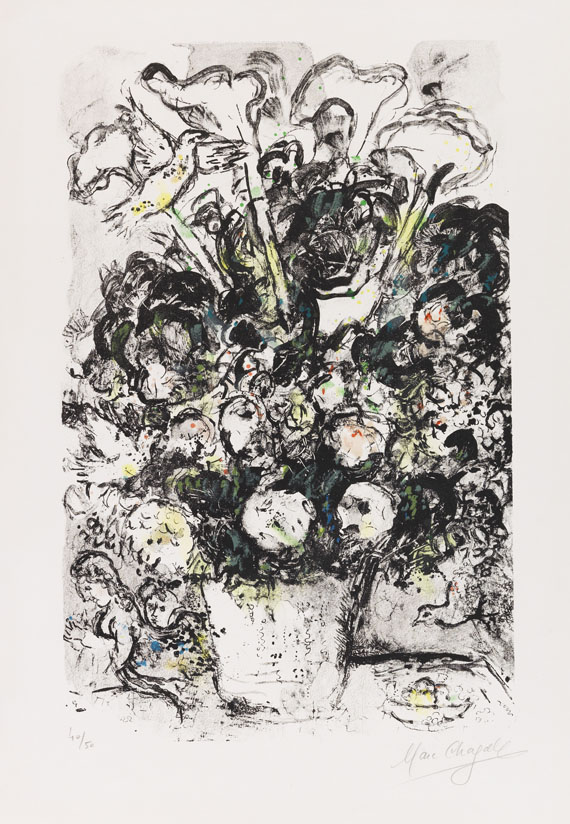 Marc Chagall - Le Bouquet blanc