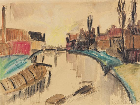 Erich Heckel - Kanal in Flandern