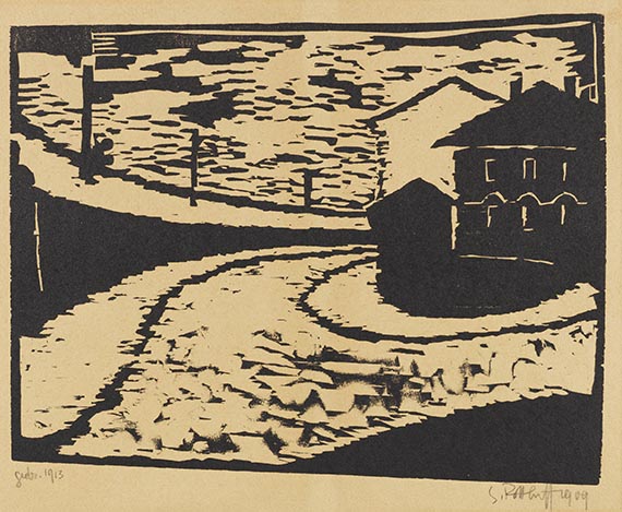 Karl Schmidt-Rottluff, Straßenbiegung