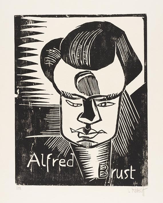 Karl Schmidt-Rottluff, Bildnis Brust