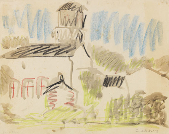 Erich Heckel, Haus mit Turm
