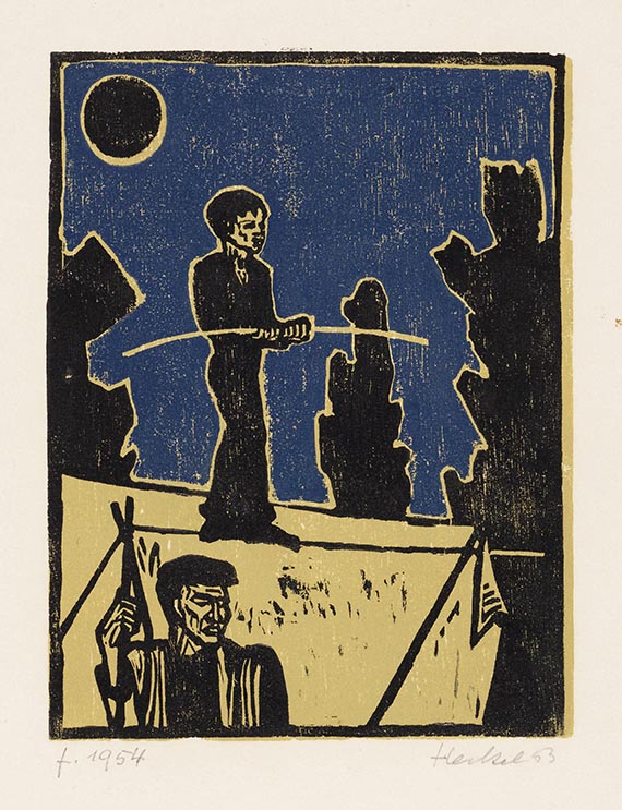 Erich Heckel - Seiltänzer (23. Jahresblatt)