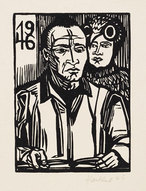 Erich Heckel - Der Lesende (15. Jahresblatt)