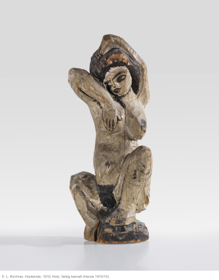 Ernst Ludwig Kirchner - Zwei Akte mit Holzskulptur - Weitere Abbildung